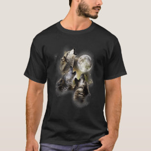 At The Wolf Moon Animal Love For Men Women White T-Shirt