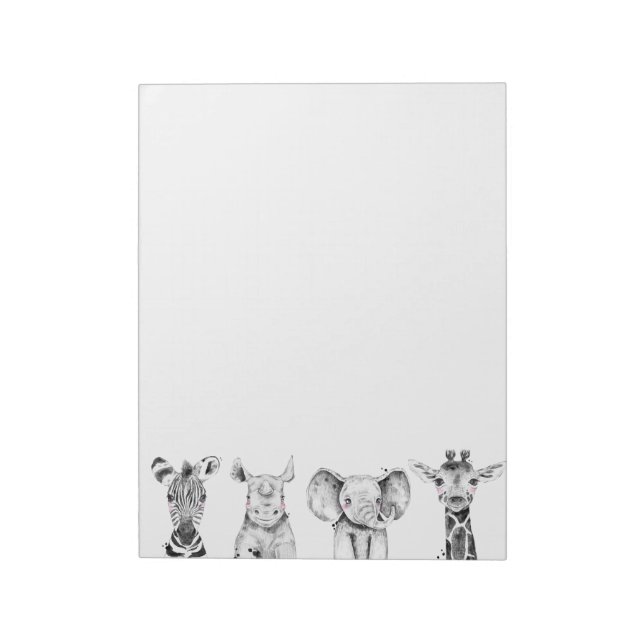 At The Zoo Notepad (Rotated)