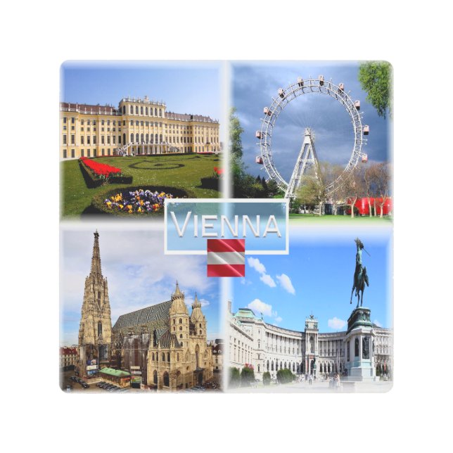 AT Vienna - Schloss Schonbrunn - Prater Fnfair - Metal Print (Front)
