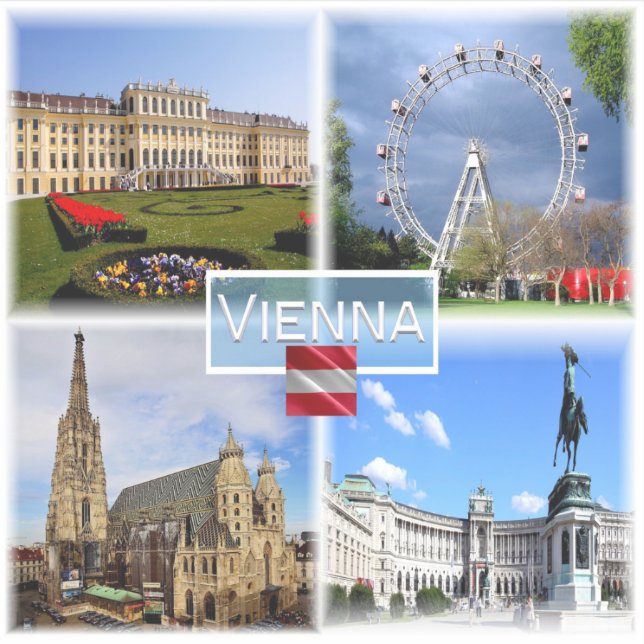 AT Vienna - Schloss Schonbrunn - Prater Fnfair - Sticker (Front)