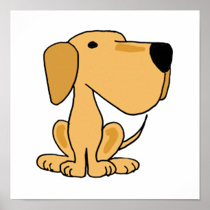 AT- Yellow Labrador Retriever Poster