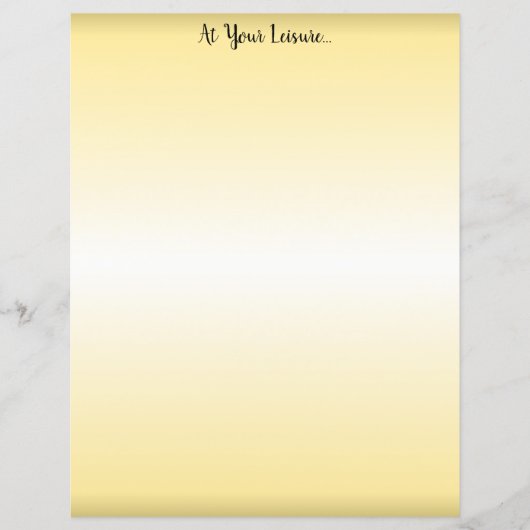 At Your Leisure - (Front)