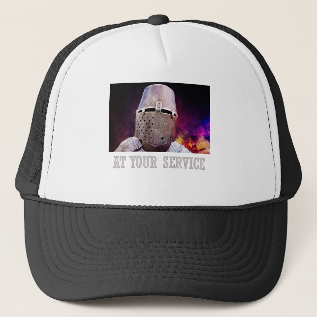 At your service trucker hat (Front)