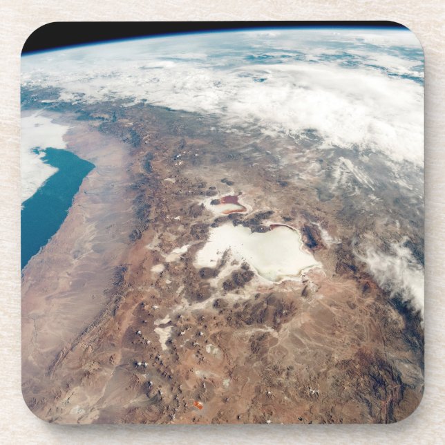 Atacama Desert And Salt Flats In The Andes Beverage Coaster (Front)