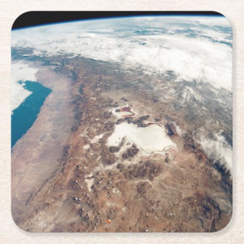 Atacama Desert And Salt Flats In The Andes Square Paper Coaster