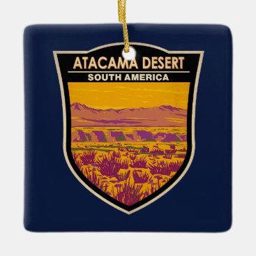Atacama Desert Sunset South America Travel Vintage Ceramic Ornament Atacama Desert Sunset South America Travel Vintage Ceramic Ornament