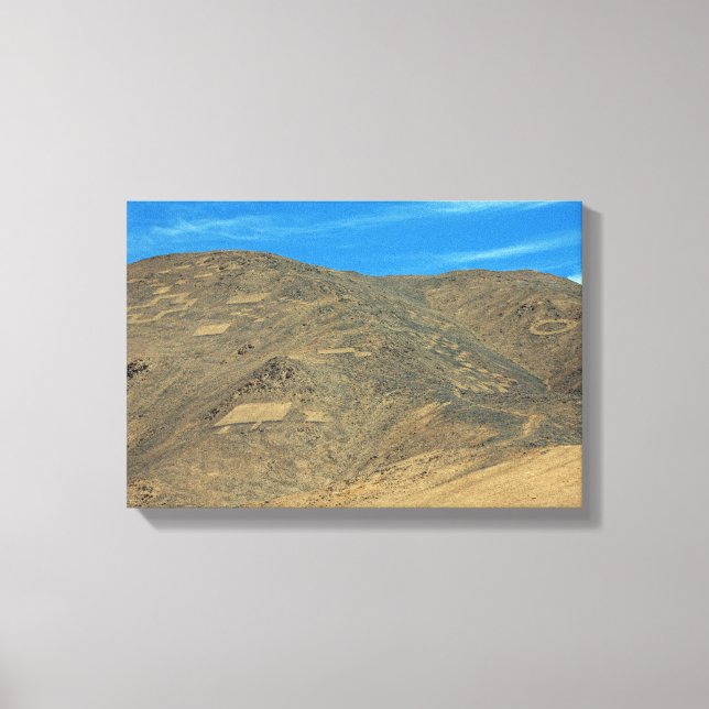 Atacama geoglyphs canvas print (Front)