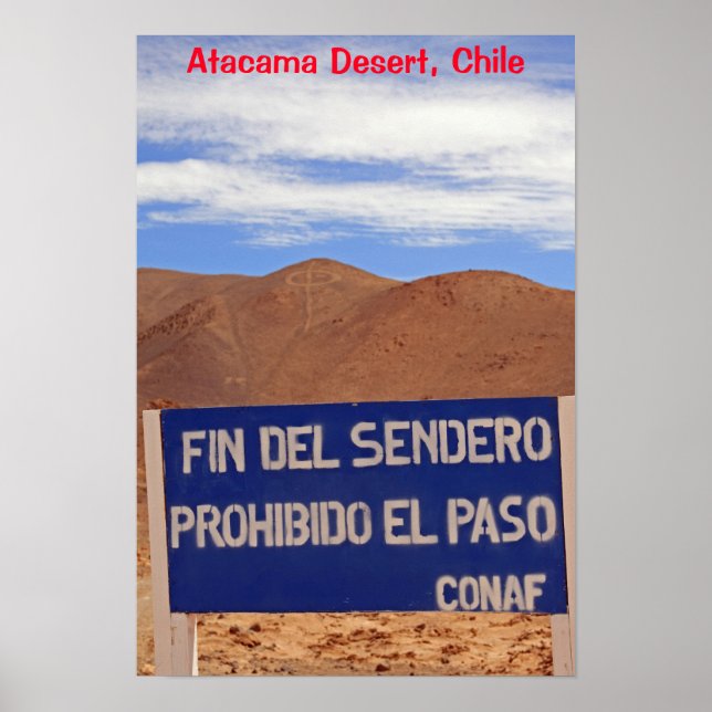 Atacama geoglyphs, Chile Poster (Front)