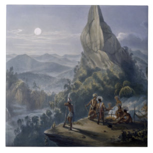 Ataraipu or the Devil's Rock, from 'Views in the I Ceramic Tile