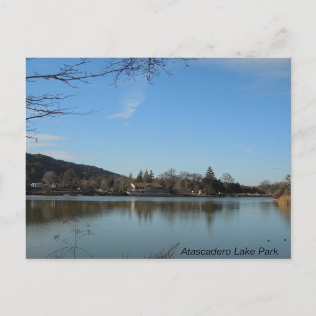 Atascadero Lake Park Pavilion Postcard (Front)