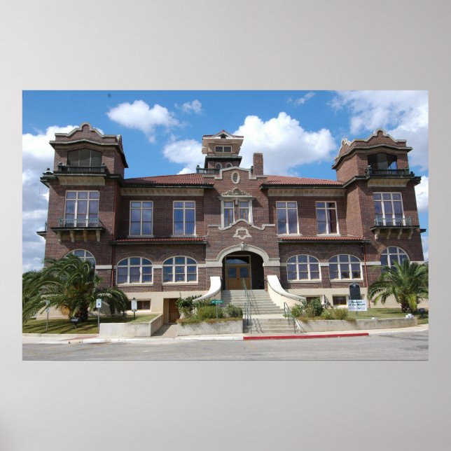 Atascosa County Courthouse, Jourdandon, Texas Poster (Front)