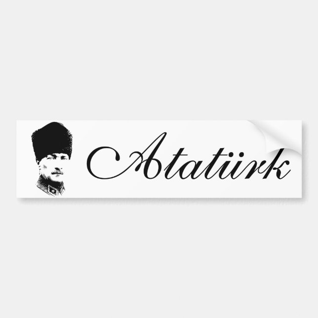 Ataturk Bumper Sticker (Front)