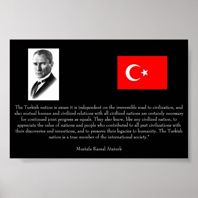 Ataturk - On Turkey and Int'l Society Poster (Front)