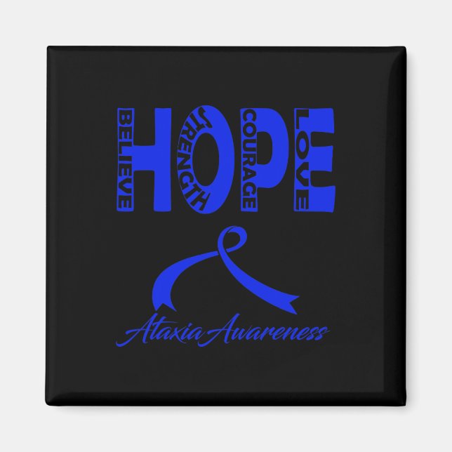 Ataxia awareness 3 magnet (Front)