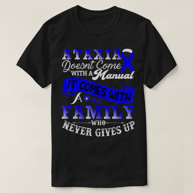 Ataxia Awareness Family Warrior Support T-Shirt129 T-Shirt (Design Front)