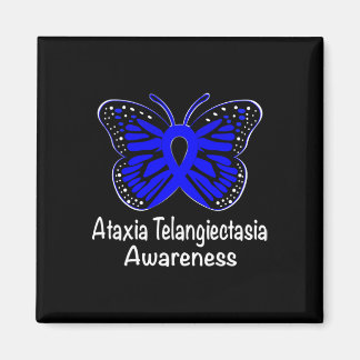 Ataxia Telangiectasia Awareness Warrior Support Bl Magnet