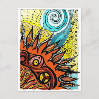 ATC sun Postcard