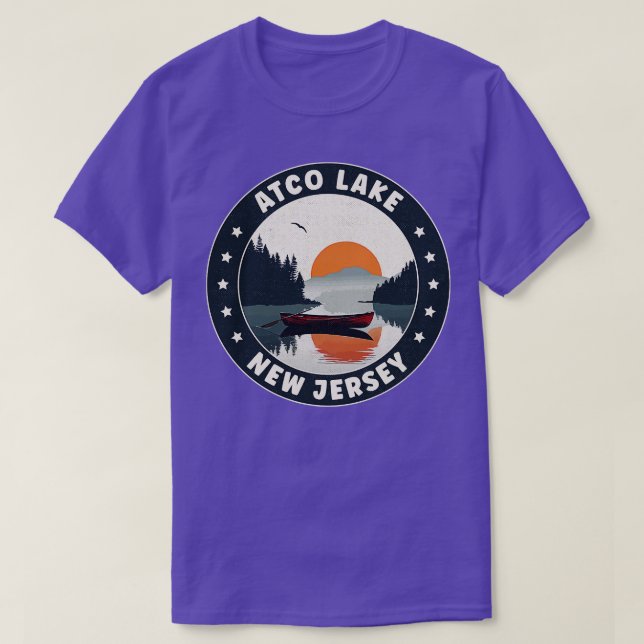 Atco Lake New Jersey Sunset T-Shirt (Design Front)