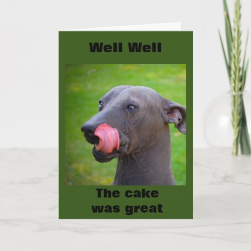 ATE SOME CAKE_NOW LETS CELEBRATE YOU HOLIDAY CARD