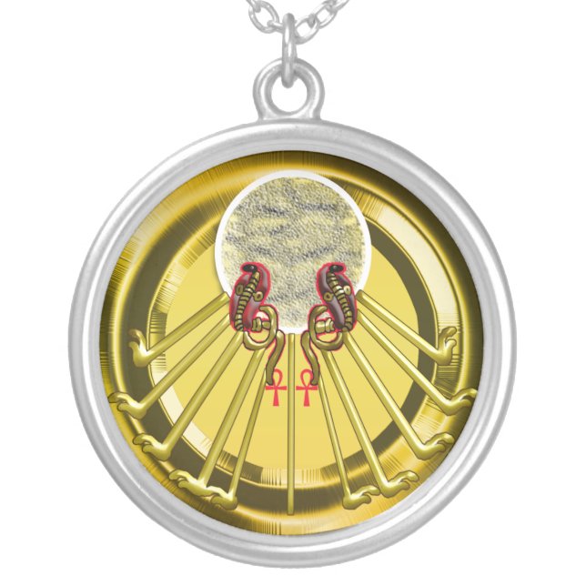 aten silver plated necklace (Front)