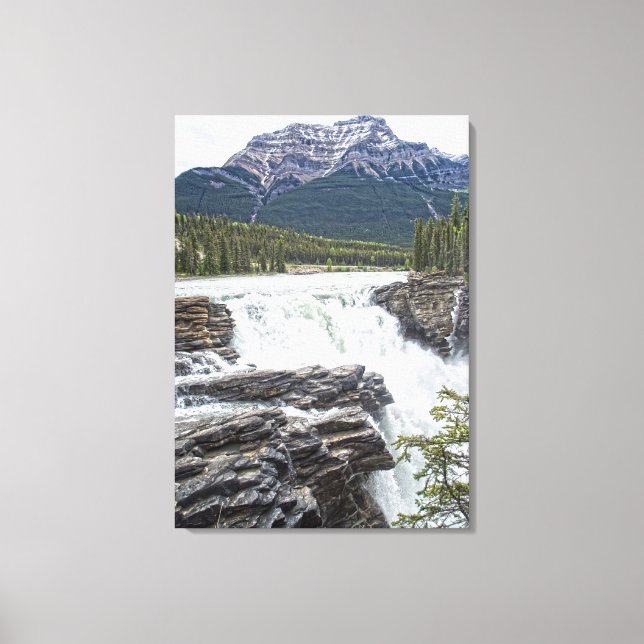 Athabasca Falls Jasper, Alberta Canada Photo Canvas Print (Front)