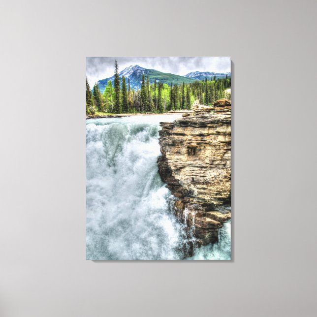 Athabasca Falls Jasper, Alberta Canada Photo Canvas Print (Front)