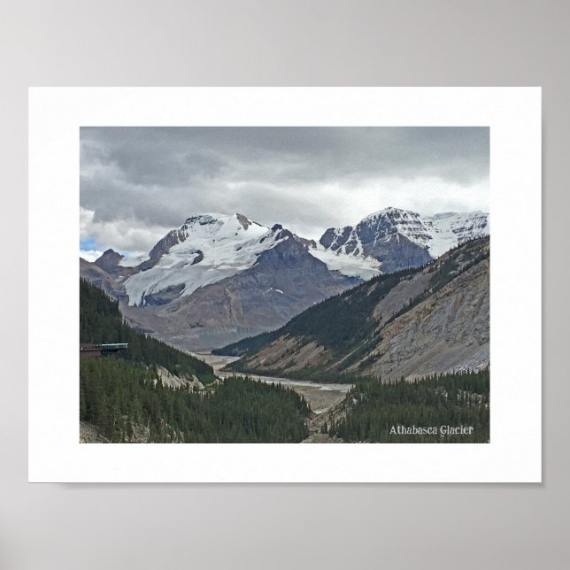 Athabasca Glacier, Columbia Icefields Alberta  Poster (Front)