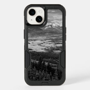 Athabasca Lookout, Monochrome Scenery Photography OtterBox iPhone 14 Case