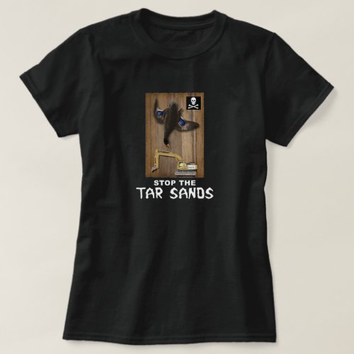 Athabasca Tar Sands Duck Mount T_Shirt