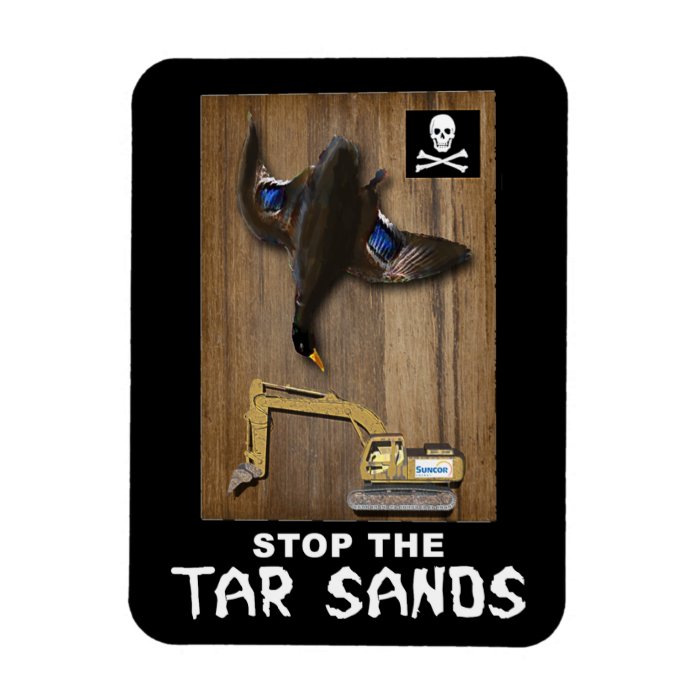 Athabasca Tar Sands Duck Mount Vinyl Magnet