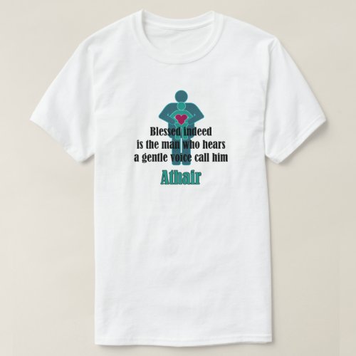 Athair Blessed Indeed Fathers Day T_Shirt