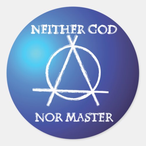 Atheism Badge Classic Round Sticker