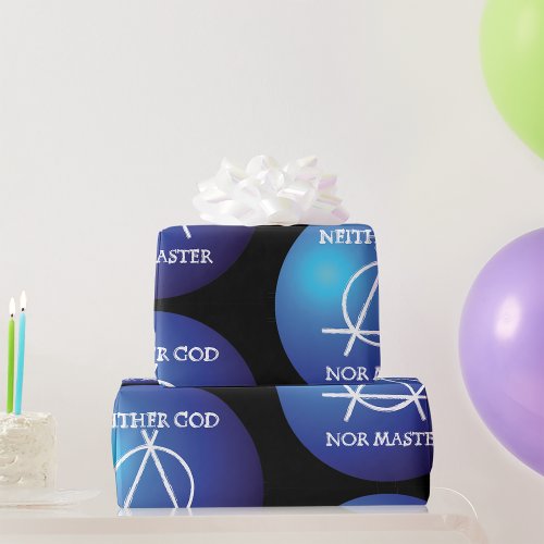 Atheism Badge Wrapping Paper