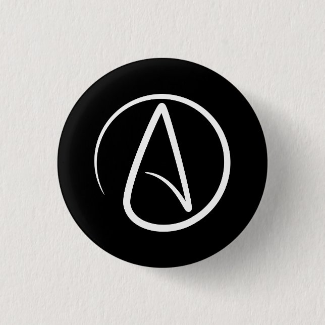Atheism Pictogram Button (Front)