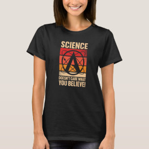 Atheism Symbol Atheist Agnostic Anto Religion Retr T-Shirt
