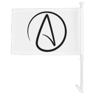 Atheism Symbol - Atheist Sign Car Flag