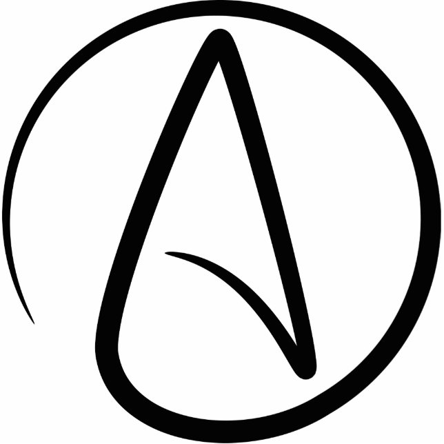 Atheism Symbol - Atheist Sign Cutout (Front)