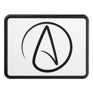 Atheism Symbol - Atheist Sign Hitch Cover