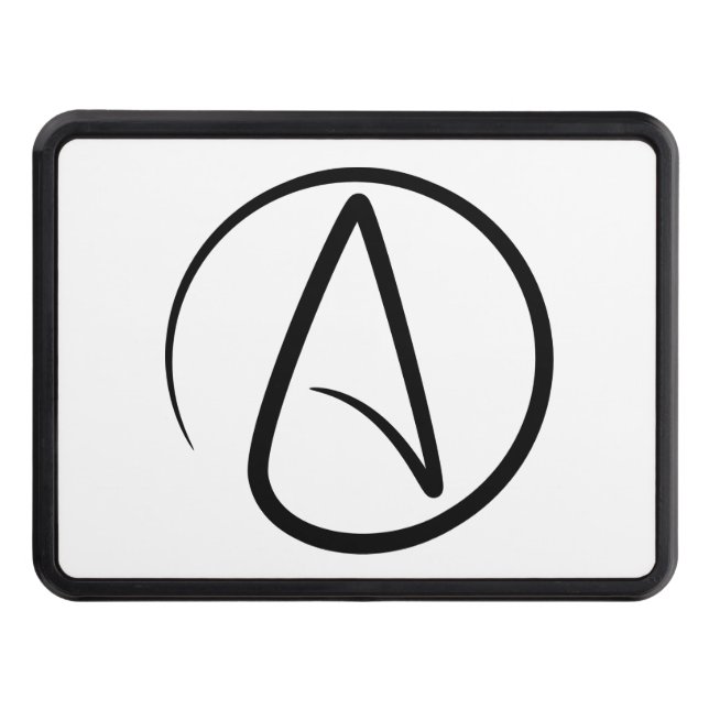 Atheism Symbol - Atheist Sign Hitch Cover (Front)