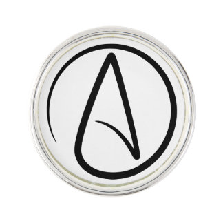 Atheism Symbol - Atheist Sign Lapel Pin