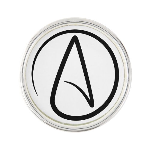 Atheism Symbol _ Atheist Sign Lapel Pin