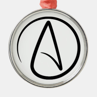 Atheism Symbol - Atheist Sign Metal Ornament