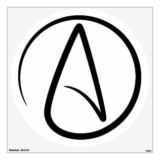 Atheism Symbol - Atheist Sign Wall Decal