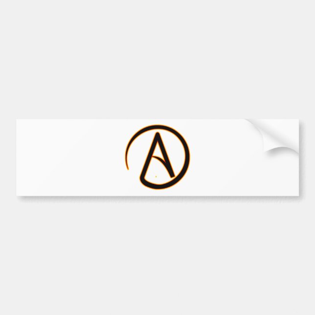 Atheism Symbol Bumper Sticker (Front)