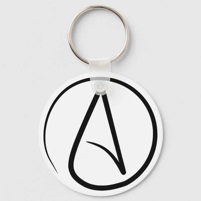 Atheism Symbol Keychain (Front)