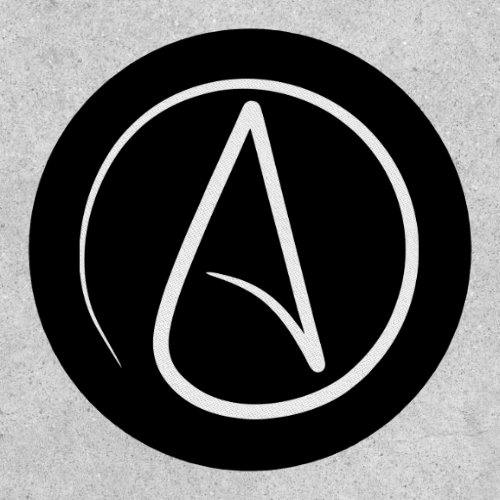 atheism symbol religion  patch