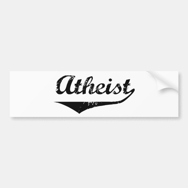Atheist 2 bumper sticker (Front)