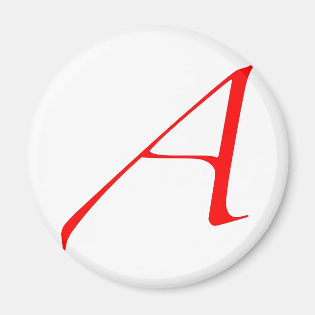 Atheist "A"  logo Magnet (Front)