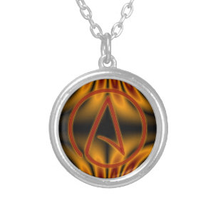 Atheist A Silver Plated Necklace