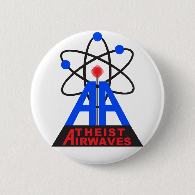 Atheist Airwaves Pin (Front)